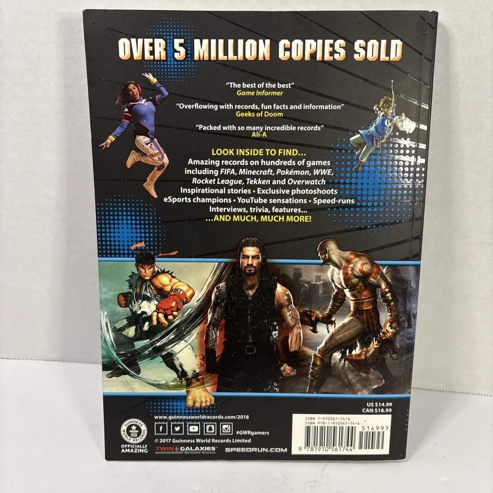 Guinness World Records 2018 Gamer's Edition DanTDM Ultimate Guide Gaming Records